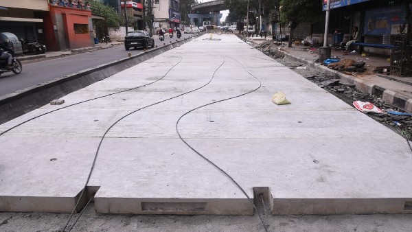 BBMP Chief Commissioner Tushar Girinath Inspects Rapid Road at Old Madras Road BBMP Chief Commissioner Tushar Girinath Inspects Rapid Road at Old Madras Road