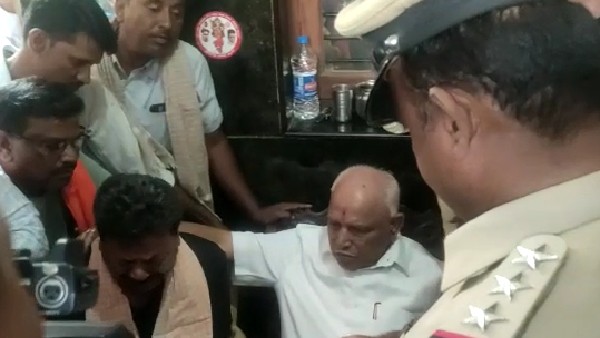 ಯಡಿಯೂರಪ್ಪ ಬರುತ್ತಿದ್ದಂತೆ ಬಿಕ್ಕಿ ಬಿಕ್ಕಿ ಅತ್ತ ರೇಣುಕಾಚಾರ್ಯ