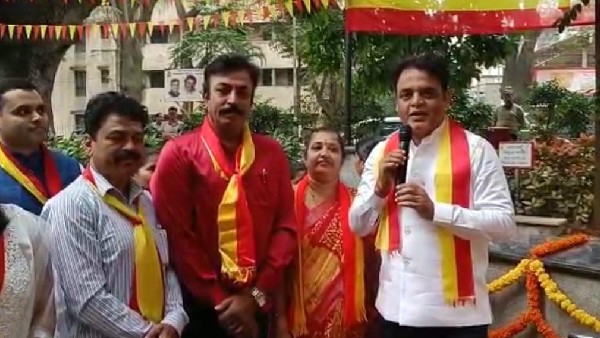 ಮಲ್ಲೇಶ್ವರಂ ಮನೆಗಳ ಮೇಲೆ ರಾರಾಜಿಸಿದ ಕನ್ನಡ ಧ್ವಜ