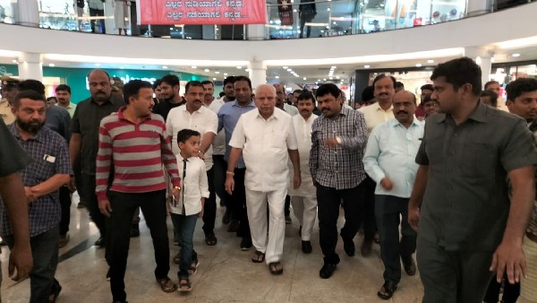 Yediyurappa Watched Puneeth Rajkumar Gandhada Gudi Movie With Family Yediyurappa Watched Puneeth Rajkumar Gandhada Gudi Movie With Family