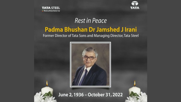 Former Tata Steel MD, steel man of India Jamshed Irani passes away Former Tata Steel MD, steel man of India Jamshed Irani passes away