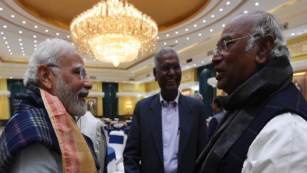 PM Narendra Modi Tea With Opposition Leaders At Meet - Smiles, Jokes, Holding Hands PM Narendra Modi Tea With Opposition Leaders At Meet - Smiles, Jokes, Holding Hands