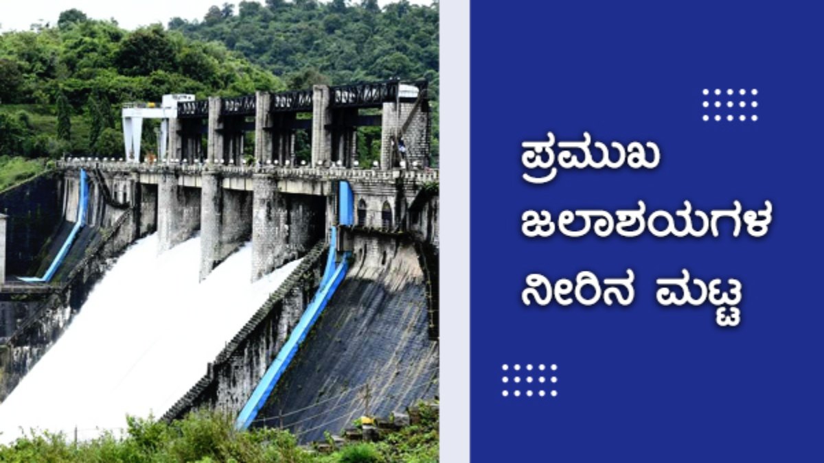 Karnataka Dams Water Level ಜನವರಿ 26 ರ ರಾಜ್ಯದ ಜಲಾಶಯಗಳ ನೀರಿನ ಮಟ್ಟ ಹೀಗಿದೆ... Karnataka Dams