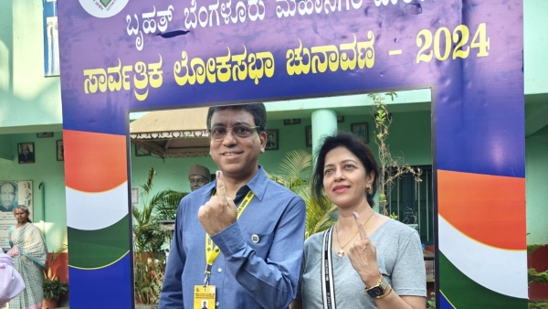 ಮತದಾನ ಮಾಡಿದ ಬಿಬಿಎಂಪಿ ಮುಖ್ಯ ಆಯುಕ್ತ