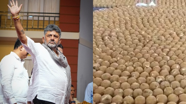 ಡಿಕೆಶಿ ಪಟ್ಟಾಭಿಷೇಕಕ್ಕೆ ನೆಲಮಂಗಲದಲ್ಲಿ 10 ಲಕ್ಷ ಲಾಡು ವಿತರಣೆ