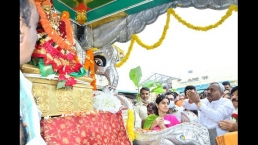 ಬೆಟ್ಟದಿಂದ ಅರಮನೆಗೆ ಬಂದ ಜಂಬೂಸವಾರಿ ಉತ್ಸವ ಮೂರ್ತಿ