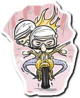 Pillion rider also must wear Helmet