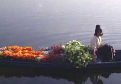 Floating flower market