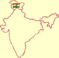 Kashmir in India Map
