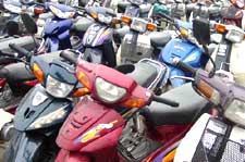 Packed Vehicles in a Parking area