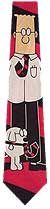 Tie with Dilbert cartoon design