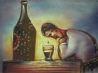 Drunkard disappointed