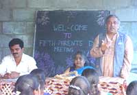 Shikaripura Harihareshwara delivering the speech