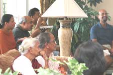 Spectators enjoying the Taledanda show