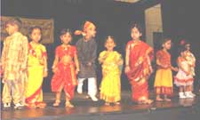 Fashion parade by children