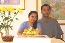 Phanishree with her hubby