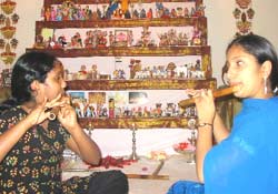 Seema Sindhu Playing Indian Flute