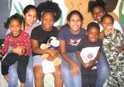 Seema Sindhu with Homeless Kids