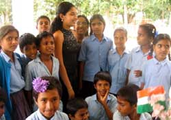 Sindhu With Kids in Mysore