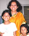 Anitha with Rashmi and Priya